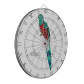 Darstellung des Quetzal-Cartoon Dartscheibe (Vorderseite Links)