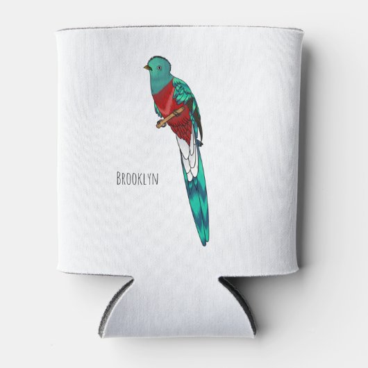 Darstellung des Quetzal-Cartoon Dosenkühler (Vorderseite)