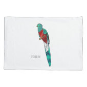 Darstellung des Quetzal-Cartoon Kissenbezug (Rückseite)