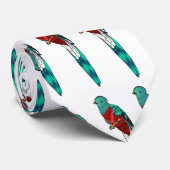 Darstellung des Quetzal-Cartoon Krawatte (Gerollt)