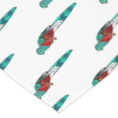 Darstellung des Quetzal-Cartoon Kurzer Tischläufer (Ecke)