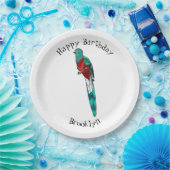 Darstellung des Quetzal-Cartoon Pappteller (Party)