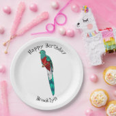 Darstellung des Quetzal-Cartoon Pappteller (Party)