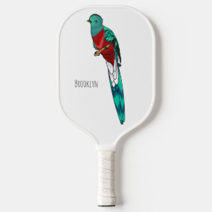 Darstellung des Quetzal-Cartoon Pickleball Schläger