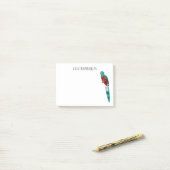 Darstellung des Quetzal-Cartoon Post-it Klebezettel (Auf Schreibtisch)