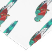 Darstellung des Quetzal-Cartoon Tischdecke (Schrägansicht)