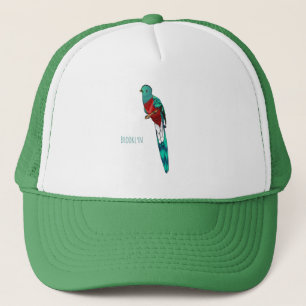Darstellung des Quetzal-Cartoon Truckerkappe