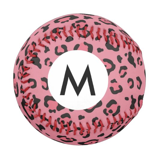 Darstellung des rosa Leopard-Tieres Baseball (Vorderseite Links)