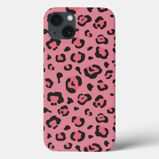 Darstellung des rosa Leopard-Tieres Case-Mate iPhone Hülle (Rückseite)