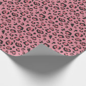 Darstellung des rosa Leopard-Tieres Geschenkpapier (Ecke)