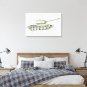 Darstellung des Tanks Leinwanddruck (Insitu (Schlafzimmer))