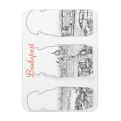 Darstellung des ungarischen Parlaments und Budapes Magnet (Vertikal)