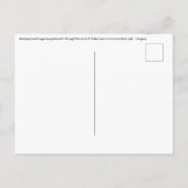 Darstellung des ungarischen Parlaments und Budapes Postkarte (Rückseite)