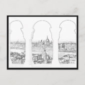 Darstellung des ungarischen Parlaments und Budapes Postkarte (Vorderseite)