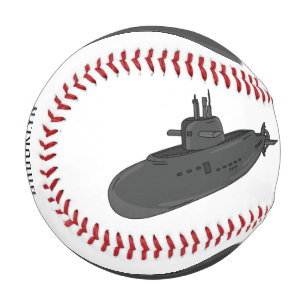 Darstellung des unterseeischen Cartoon Baseball