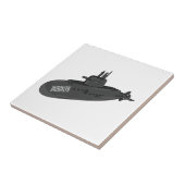 Darstellung des unterseeischen Cartoon Fliese (Seite)