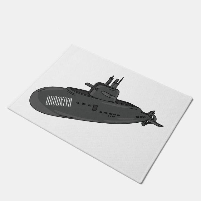 Darstellung des unterseeischen Cartoon Fußmatte (Schrägansicht)