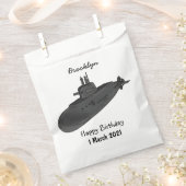 Darstellung des unterseeischen Cartoon Geschenktütchen (Ausgeschnitten)