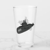 Darstellung des unterseeischen Cartoon Glas (Vorderseite)