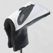 Darstellung des unterseeischen Cartoon Golf Headcover (3/4 Vorderseite)