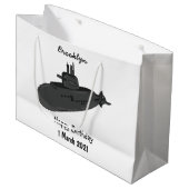 Darstellung des unterseeischen Cartoon Große Geschenktüte (Vorderseite Schrägansicht)