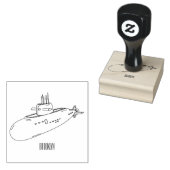 Darstellung des unterseeischen Cartoon Gummistempel (Stempel)