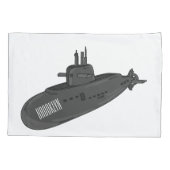 Darstellung des unterseeischen Cartoon Kissenbezug (Rückseite)