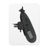 Darstellung des unterseeischen Cartoon Magnet (Vertikal)