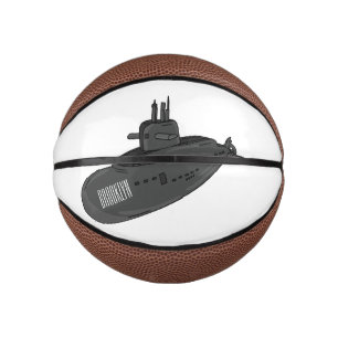 Darstellung des unterseeischen Cartoon Mini Basketball