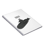 Darstellung des unterseeischen Cartoon Notizblock (Rechte Seite)