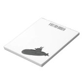 Darstellung des unterseeischen Cartoon Notizblock (Rotiert)