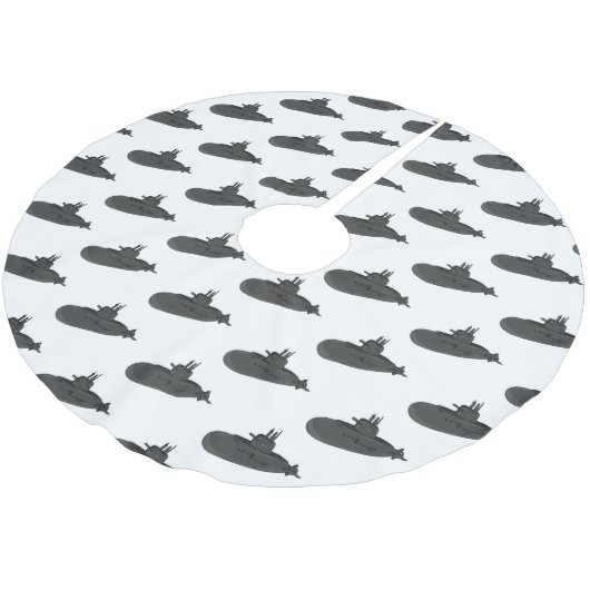 Darstellung des unterseeischen Cartoon Polyester Weihnachtsbaumdecke (Schrägansicht)