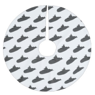 Darstellung des unterseeischen Cartoon Polyester Weihnachtsbaumdecke