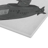 Darstellung des unterseeischen Cartoon Schneidebrett (Ecke)