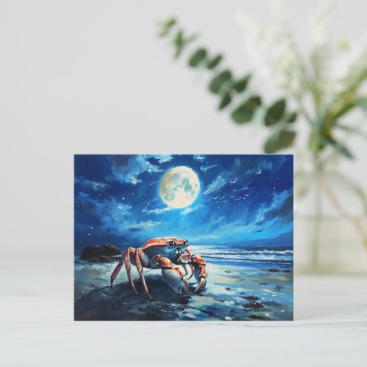 Darstellung des Zodiaka-Zeichens auf Krebs Postkarte (Stehend Vorderseite)