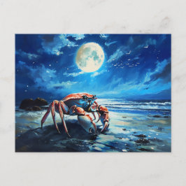 Darstellung des Zodiaka-Zeichens auf Krebs Postkarte