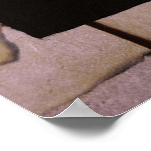 Darstellung einer brennenden Dame Poster (Ecke)