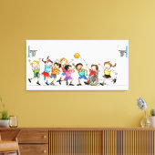 Darstellung einer Gruppe von Kindern, einschließli Leinwanddruck (Insitu (Wohnzimmer))