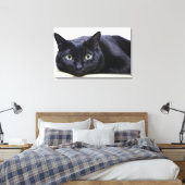Darstellung einer Katze Leinwanddruck (Insitu (Schlafzimmer))