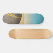 Darstellung einer leeren Autobahn in der Wüste Skateboard (Horizontal)