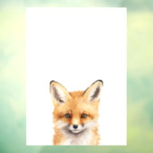 Darstellung einer niedlichen Fuchsfarbe Fensteraufkleber (Blatt 3)