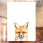 Darstellung einer niedlichen Fuchsfarbe Fensteraufkleber (Blatt 2)