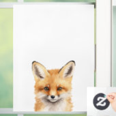 Darstellung einer niedlichen Fuchsfarbe Fensteraufkleber (Zuhause)
