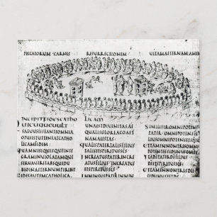 Darstellung einer Szene aus einem der Psalmen Postkarte