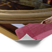 Darstellung einer unbekannten erlernten Frau vor d Poster (Ecke)