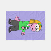 Darstellung eines Allosaurus-Nachrichtenreporters. Fleecedecke (Vorderseite (Horizontal))