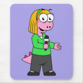 Darstellung eines Allosaurus-Nachrichtenreporters. Mousepad (Vorne)