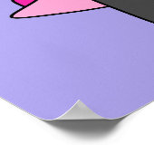 Darstellung eines Allosaurus-Nachrichtenreporters. Poster (Ecke)