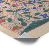 Darstellung eines Begräbnisdienstes Poster (Ecke)