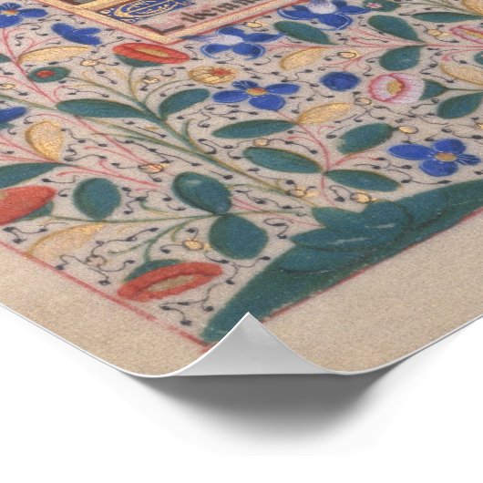 Darstellung eines Begräbnisdienstes Poster (Ecke)